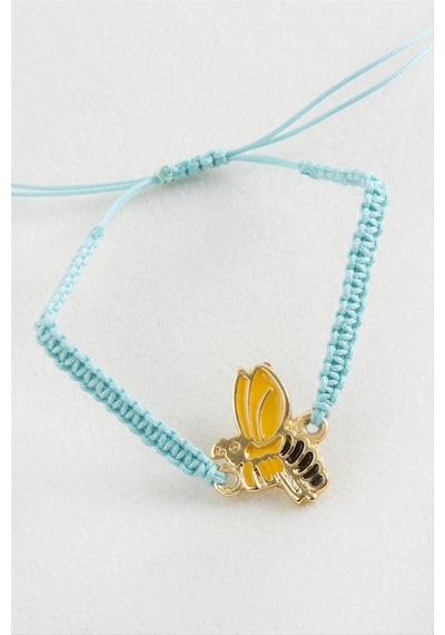 Ilkeshop Arı Makrome Örgülü Bileklik - Turuncu 53118954