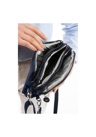 Baginn Klinkır Kumaş Mini Çapraz Askılı Kadın Çanta Yağmur Geçirmez El Askılı Çanta 20 10 Cm Mega Bag Lacivert