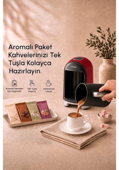 Emsan Kumda 5 Fincan Kapasiteli Türk Kahve Makinesi