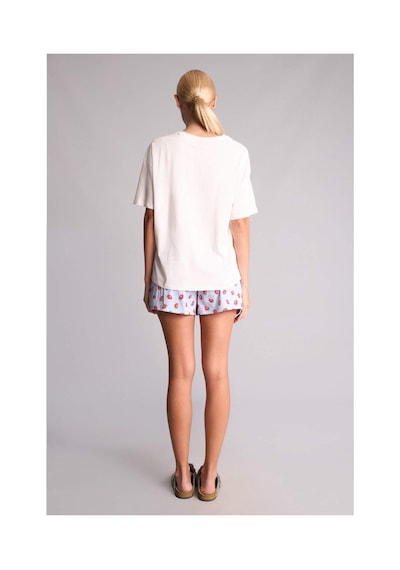 Defacto Regular Fıt Kısa Kollu 2li Açık Mavi Şortlu Pijama Takımı H6378ax26hsbe250 Mavi-be250