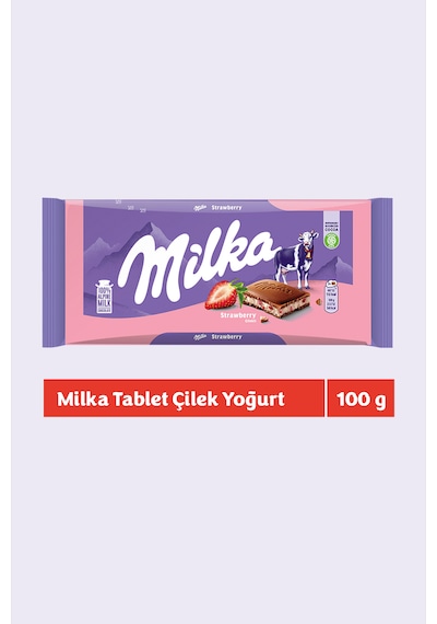 Milka Çilekli Yoğurtlu Tablet Çikolata 6 x 100 G
