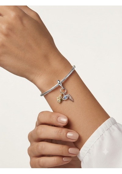 Kadın Şans Model Gümüş Charm