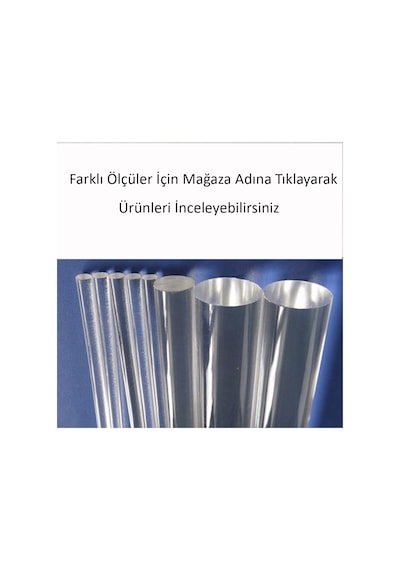 Pleksi Çubuk Akrilik Şeffaf Pleksiglass 10 Mm 553157174