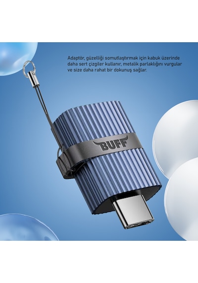 Buff Bc02 Type-c To Usb 3.0 Otg Dönüştürücü Çevirici Adaptör