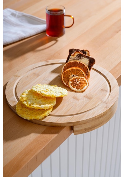 Bambu Tezgah Üstü Kesme Tahtası- 35 Cm Ahşap