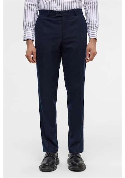 Süvari Lacivert Regular Düz Pantolon Lacivert