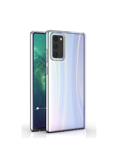 Samsung Uyumlu Galaxy Note 20 Kılıf Şeffaf Silikon Hibrit Case Renksiz