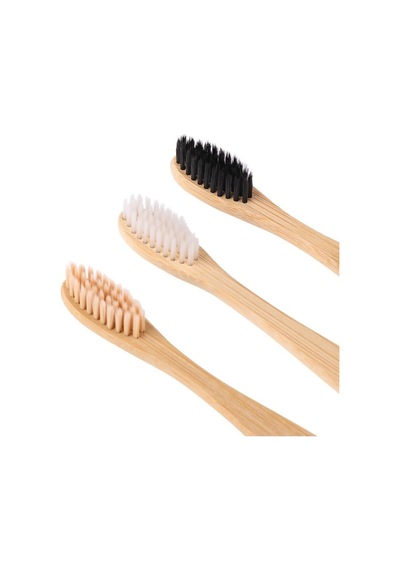 Vegan Bambu Diş Fırçası %100 Bioçözünür Naturel Sap Doğal Ürünler 5 Ad