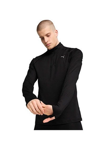 Puma Run Veloty Cldspn 1/4 Zip M Erkek Koşu Sweatshirts 52662701 Renkli renkli