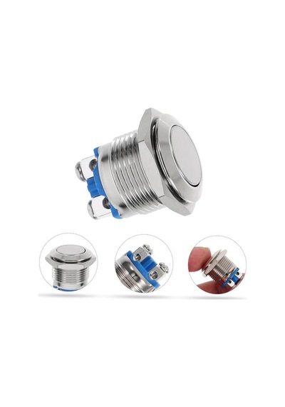 Ic-182 D98 Metal 19mm Düz Buton Pbs28b-2