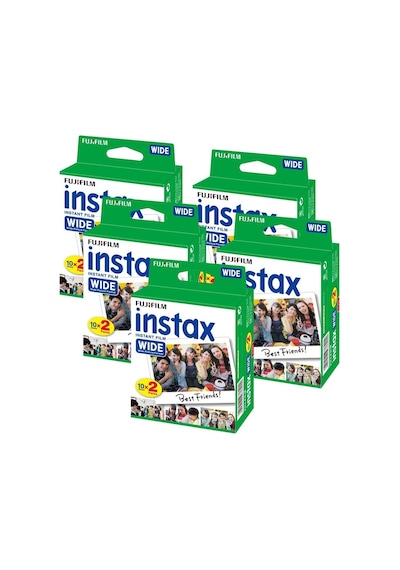 Fujifilm Instax Wide 2X10 Film 5 Paket (100 Adet)