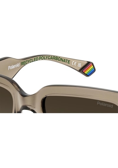 Polarize Kadın Güneş Gözlüğü Kare Opak Kahve Pld 6223 Diğer