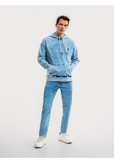 Oversize Fit Erkek Gömlek U.kol Lacivert