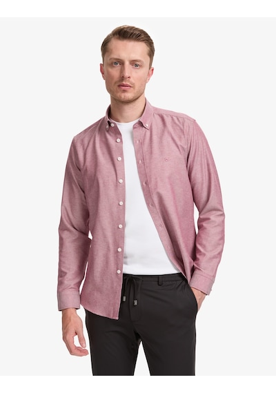 Pierre Cardin Erkek Bordo Gömlek Desenli 50325365-vr014