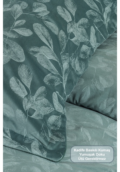 Elart Stella Comfort Uyku Seti Yatak Örtüsü Çift Kişilik 3 Parça 220x240 Cm Yeşil Yeşil