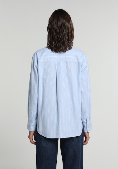 Colin's Colins Boyfriend Fit Shirt Neck Çizgili Kadın Mavi Uzun Kol Gömlek Cl1081918 Q1.v1 Ble Colin's Colins Boyfriend Fit Shirt Neck Çizgili Kadın Mavi Uzun Kol Gömlek Cl1081918 Q1.v1 Ble