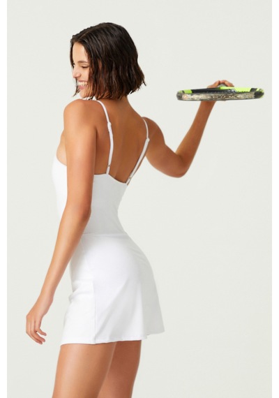 Los Ojos X Melodi Beyaz Tenis Elbisesi Spor Elbise Tennis Dress Beyaz Beyaz