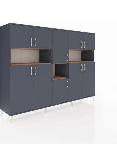 Hyperion Dolap 14 Raflı 10 Kapaklı 220x44x163 Antrasit-antrasit/ç Antrasit-antrasit/çam Hyperion Dolap 14 Raflı 10 Kapaklı 220x44x163 Antrasit-antrasit/ç Antrasit-antrasit/çam
