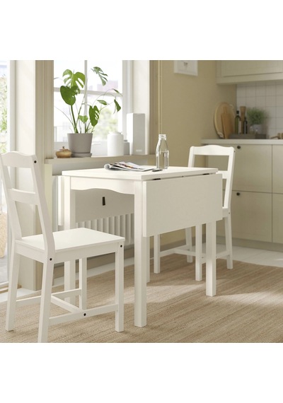 Ikea Beyaz Şık Yemek Masası - Katlanır Mutfak Masası