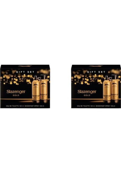 Slazenger Gold Erkek Parfüm EDT 2 x 125 ML + Deodorant 2 x 150 ML