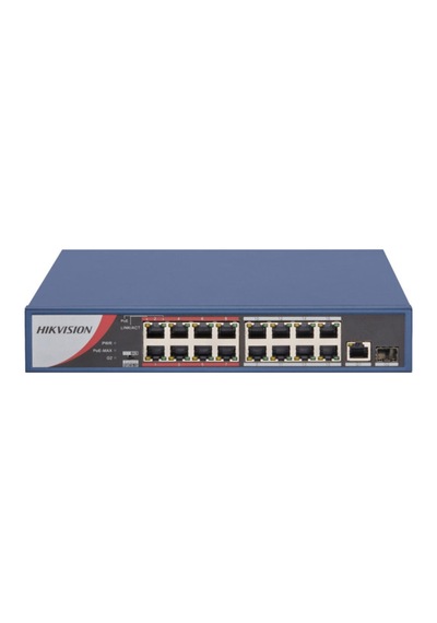 Ds-3e0318p-e/m B 16 Port Yönetilemez Poe Switch