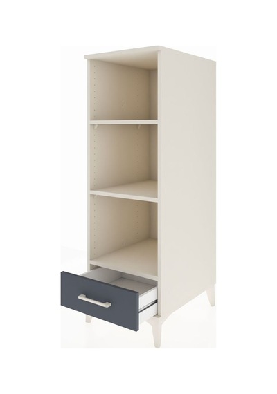 Kronos Dolap 3 Raflı Tek Çekmeceli 44x59x134 Aytaşı-antrasit Aytaşı