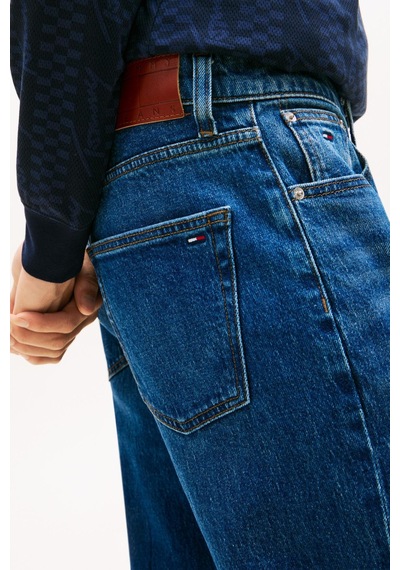 Tommy Hilfiger Erkek Arlo Slim Bı0152 Denim Dark Jean-13674 Koyu Mavi