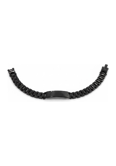 Siyah Çelik Erkek Çelik Bileklik Boy 21.5 Cm / En 0.9 Mm - Ebl0033