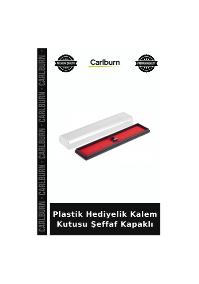 Özel Üretim Şeffaf Kırmızı Zemin Aparatlı Hafif Plastik Hediyelik Kalem Kutusu Diğer