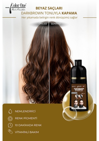 Koyu Kahverengi Dark Brown Saç Şampuanı 300 Ml & Ton Etkisi Tüm Saç Tipleri