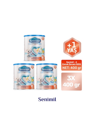 Senimil 4 Çocuk Devam Sütü 400 G 3 Adet