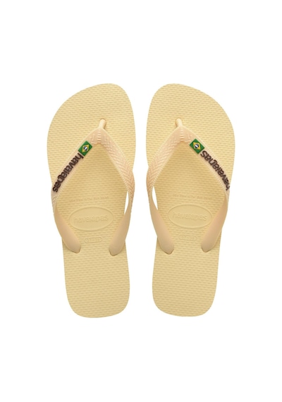Havaianas Brasil Logo Buttercream Erkek Parmak Arası Terlik-14520 Krem