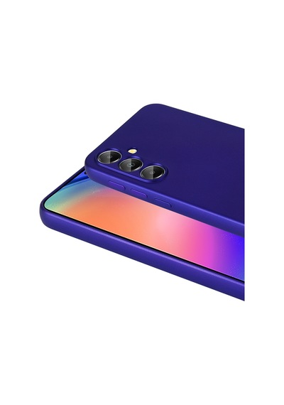 Samsung Galaxy S25 Fe İle Uyumlu Kılıf Soft Premium Yumuşak Silikon Telefon Kılıfı Kapak Saks Mavi