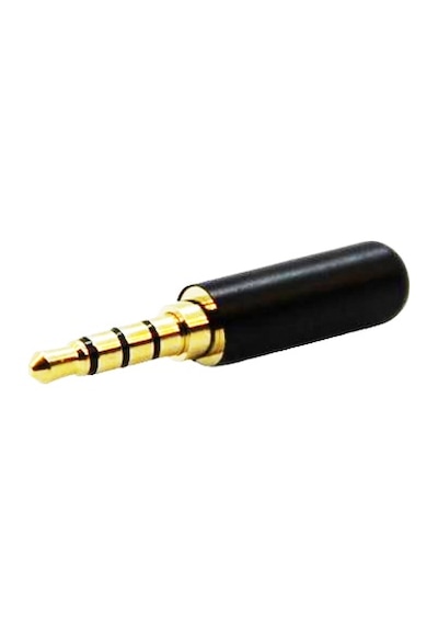 3.5Mm Stereo Jak 4 Boğumlu Siyah