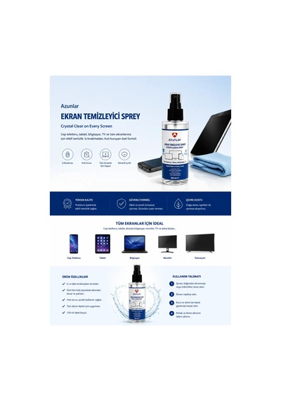 Ekran Temizleme Sprey 150 Ml