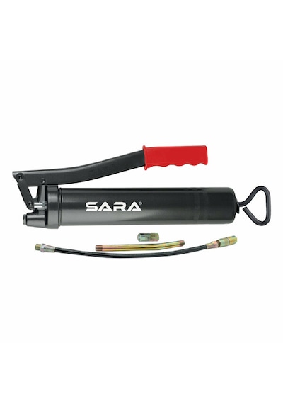 Sara S545 Profesyonel 500 Cc Metal Gres Pompası Esnek Hortumlu, Düz Borulu Ve 4 Tırnaklı Uçlu