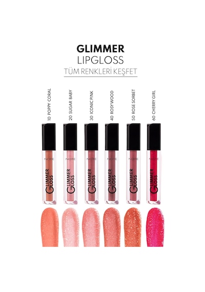Cosmetics Glimmer Gloss Işıltılı Nemlendirici Dudak Parlatıcısı - 50 Rose Sorbet