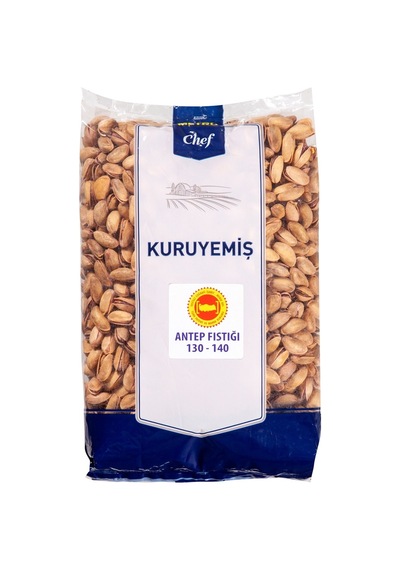 Metro Chef Antep Fıstığı 1 Kg 130-140 Kalibre Tuzlu Kavrulmuş Kabuklu Tarı