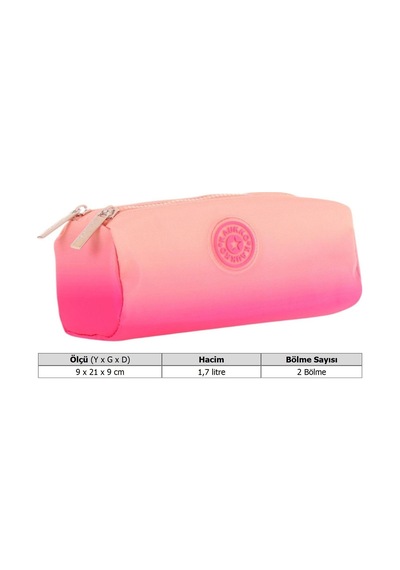 Kaukko İki Bölmeli Kız Çocuk Okul Kalem Çantası - Somon Pembe - K2711 Somon - Pembe