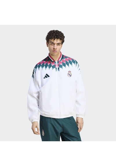 Adidas Kg2956 Real St Tt Real Madrid Stadium Erkek Eşofman Üstü Beyaz