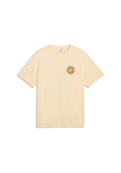 Puma Graphıc Sun Relaxed Tee Erkek Günlük Tişört 63675988 Krem