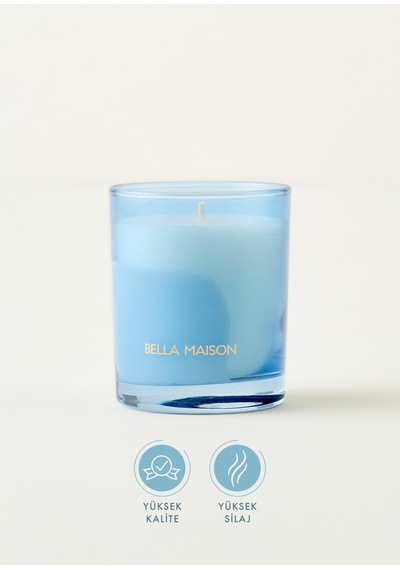 Bella Maison Jasmine Whisper Kokulu Soya Wax Mum Mavi 120 Gr Mavi