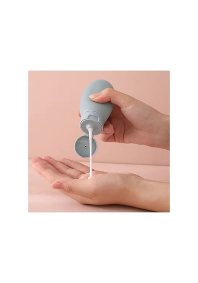 Siolanzi Aveo 3 Adet Mavı Renk Seyahat Tipi Doldurulabilir Şampuan Duş Jeli Sprey Losyon Şişe Krem Kutu 60 Ml Mavi