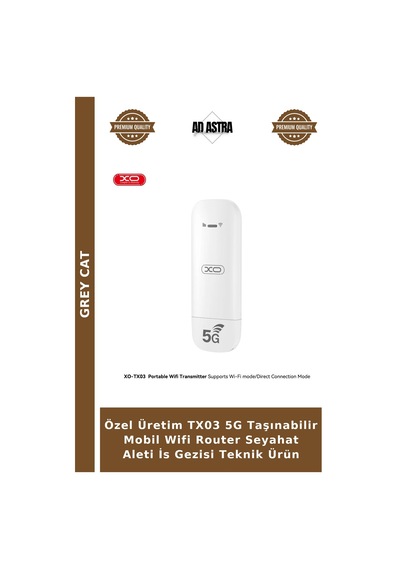 Özel Üretim Tx03 5g Taşınabilir Mobil Wifi Router Seyahat Aleti İs Gezisi Teknik Ürün