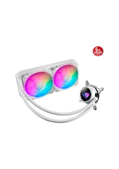 Asus Rog Strıx Lc Iı 240 Argb Aura Sync Rgb 120mm 2 Adreslenebilir Rgb Fan Cpu Sıvı Soğutucusu Beyaz V3