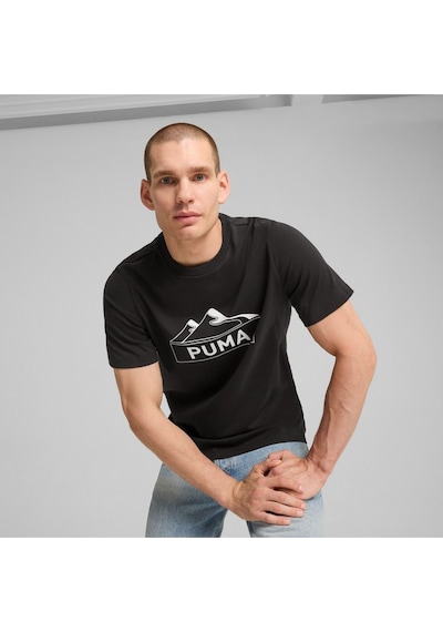 Puma Open Road Graphic Tee Erkek K.kol Tshırt Siyah Siyah