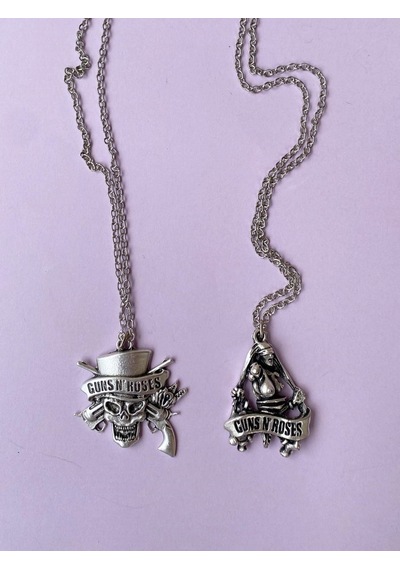 Paytak Moda Guns'n Roses Kolye Rock 2'Li Bff Best Friends Zincir Kolye Pytkznb