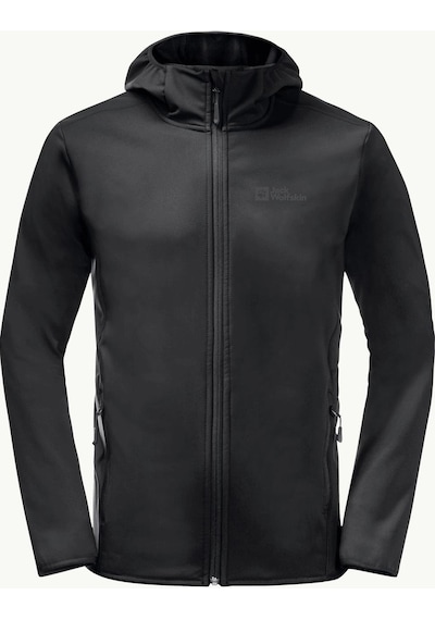 Jack Wolfskin Bornberg Hoody Erkek Softshell Mont 1307471-6000-sıyah Siyah