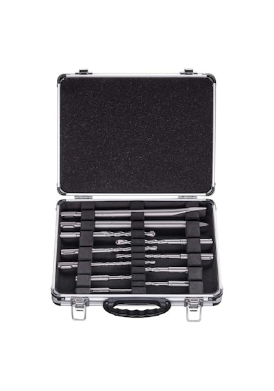 Professional Accessories 11 Parça Sds-plus Karışık Darbeli Matkap Ve Keski Seti Beton Ve Duvar İşleri İçin, Darbe