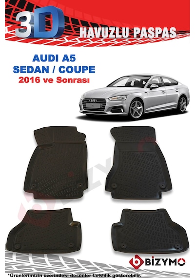 Audi A5 2016 Ve Sonrası 3D Paspas Takımı Bizymo